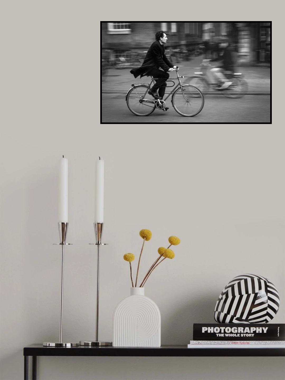 Urban cyclist (Amsterdam series) Poster och Canvastavla
