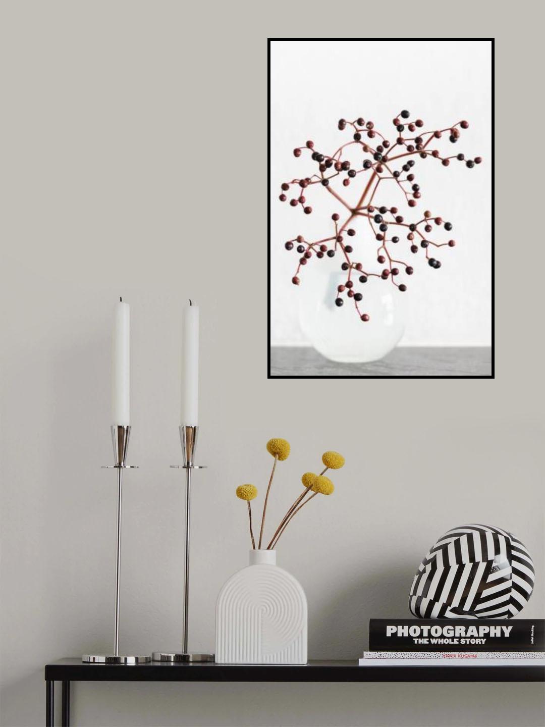 Vase_berries Poster och Canvastavla