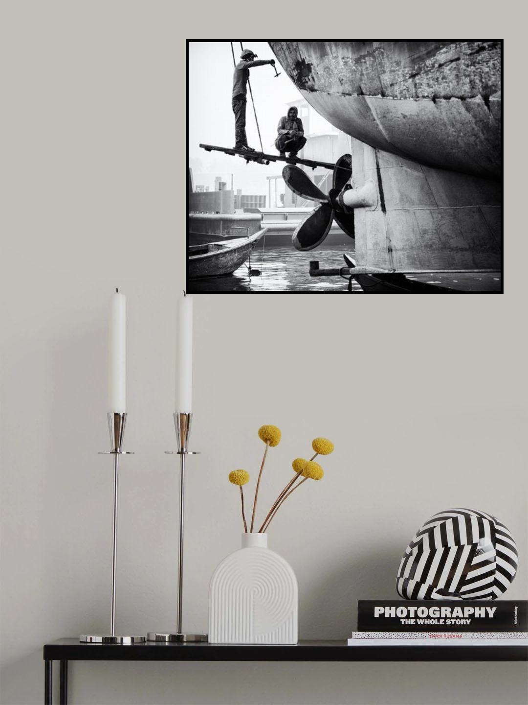 Dhaka shipyard Poster och Canvastavla