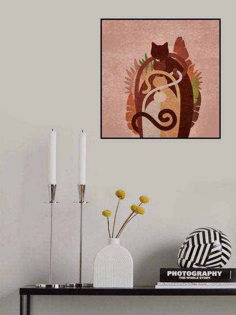 Cat Gang Boho Poster och Canvastavla