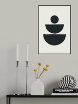 Black Abstract Shapes Series #1 Poster och Canvastavla