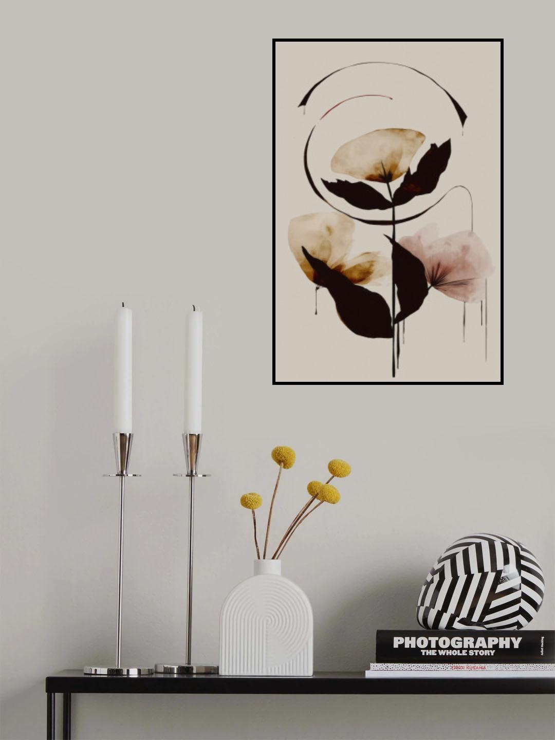 Halo Flowers No 3 Poster och Canvastavla