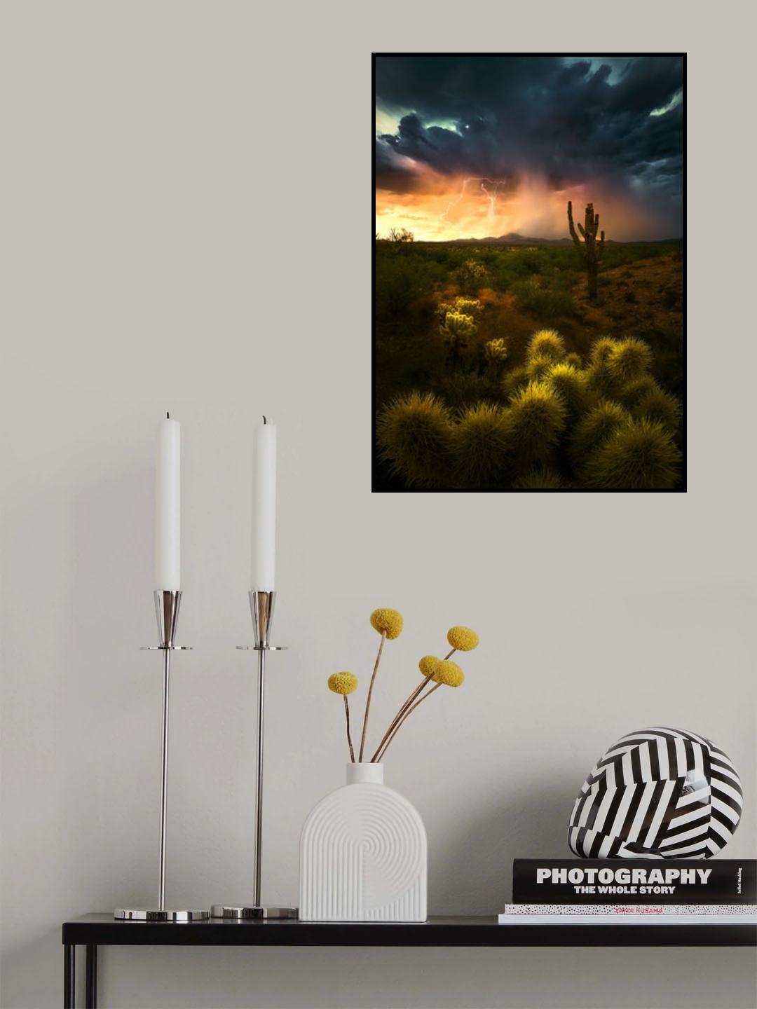Storm over desert Poster och Canvastavla