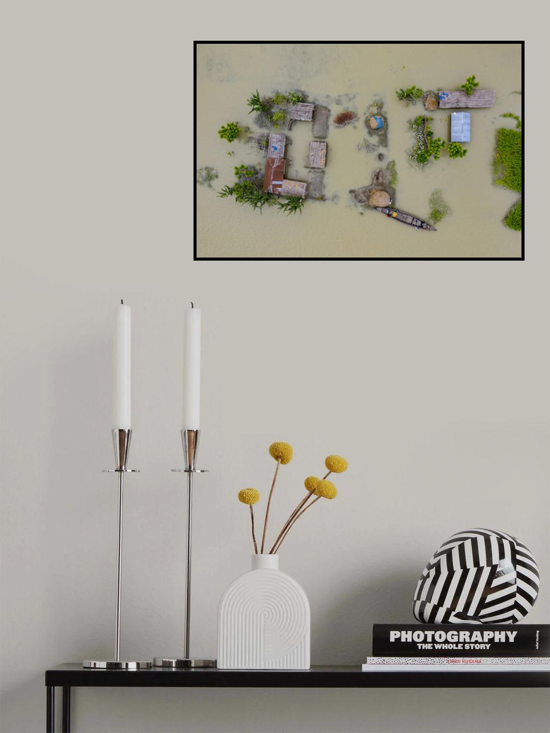 Flood affected in Bangladesh Poster och Canvastavla