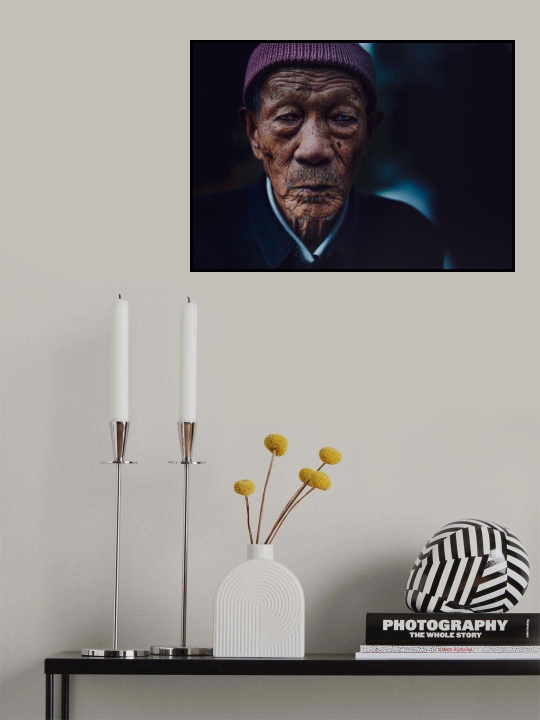The old chinese man Poster och Canvastavla