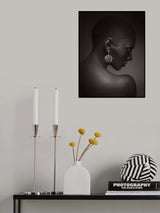 Model with an earring Poster och Canvastavla
