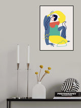 Colorful Abstract Figure Poster och Canvastavla