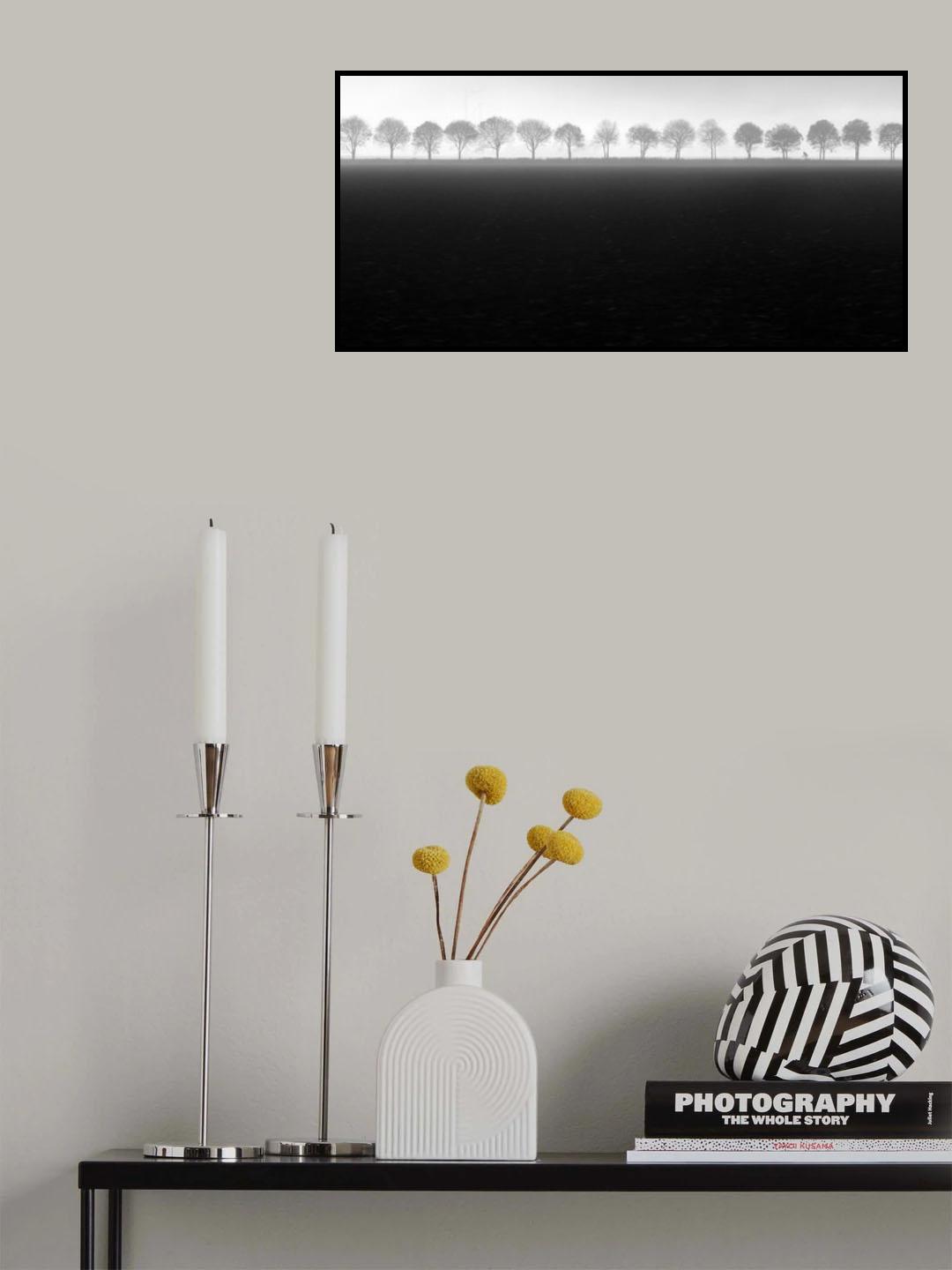 Foggy Flevopolder Poster och Canvastavla