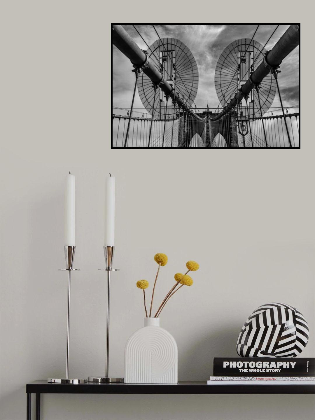 Brooklyn Bridge Poster och Canvastavla
