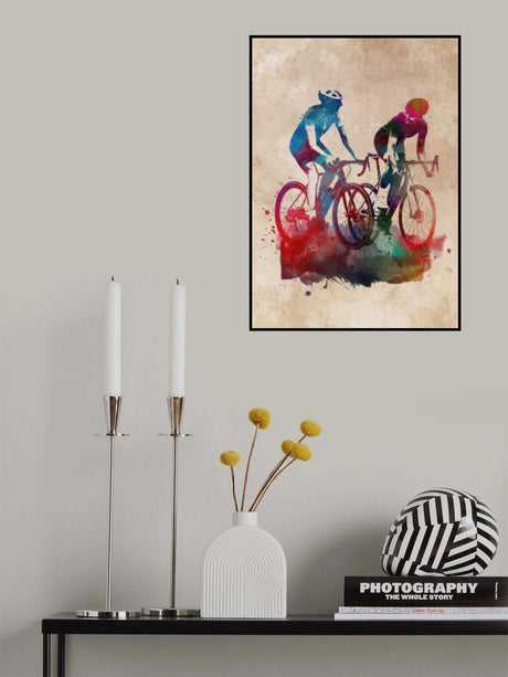 Cycling sport art 3 Poster och Canvastavla