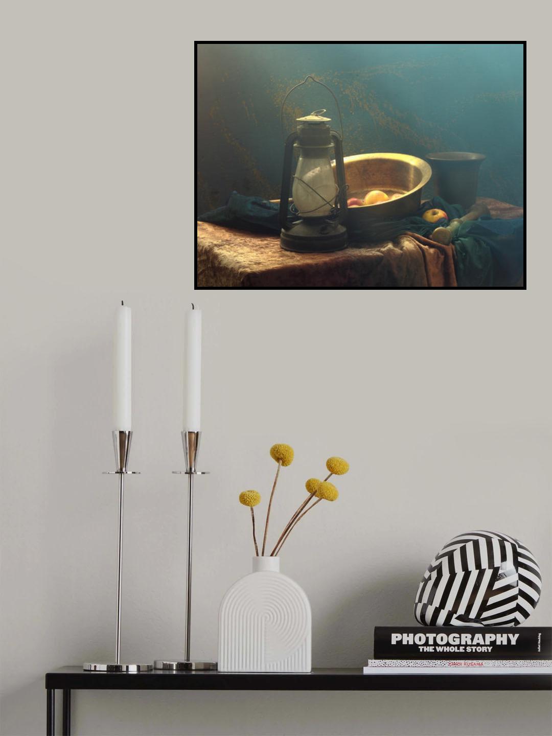Still Life With Bronze Basin Poster och Canvastavla