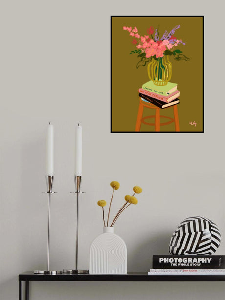 Floral Vase Poster och Canvastavla