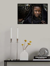 Peul woman at a gerewol festival in Niger. Poster och Canvastavla