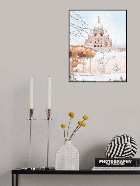 Winter in Paris Poster och Canvastavla