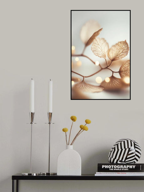 Filigree Leafs Poster och Canvastavla