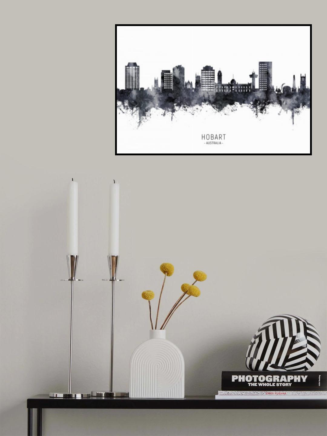 Hobart Australia Skyline Poster och Canvastavla