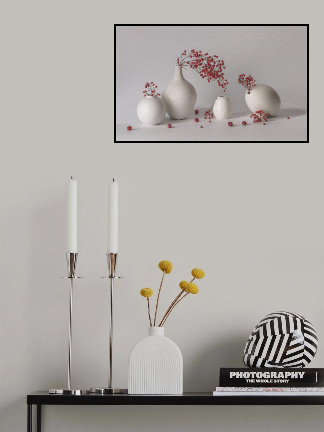 "Snow" Berries Poster och Canvastavla