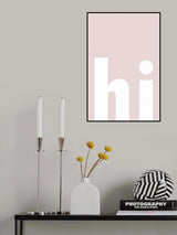 Hi PInk Poster och Canvastavla