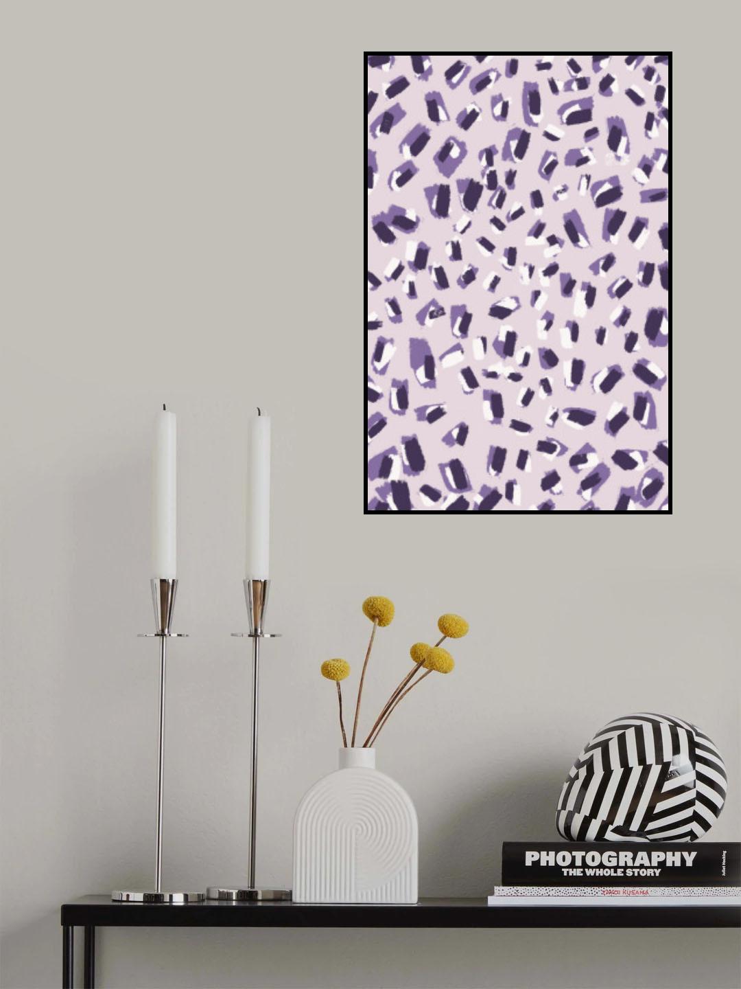 Little Purple Strokes Poster och Canvastavla