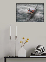 slalom on rapids Poster och Canvastavla