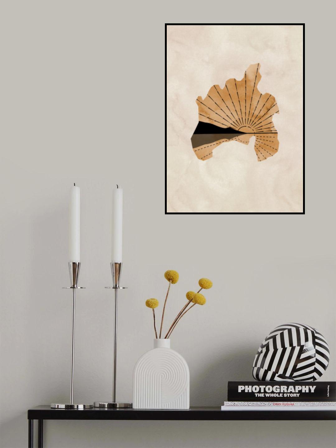 Abstract Lake Cathedral Poster och Canvastavla