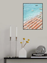 Positano Beach Scene Poster och Canvastavla