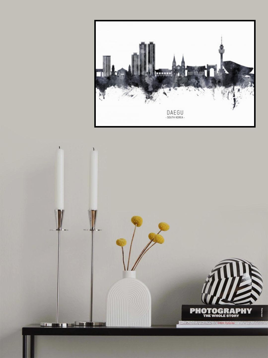Daegu Skyline South Korea Poster och Canvastavla