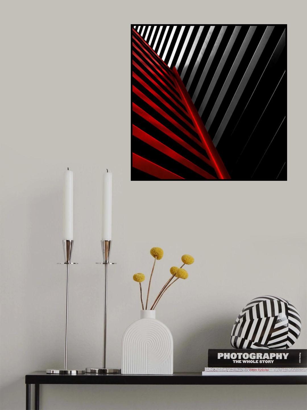 silver red Poster och Canvastavla