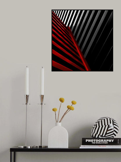 silver red Poster och Canvastavla