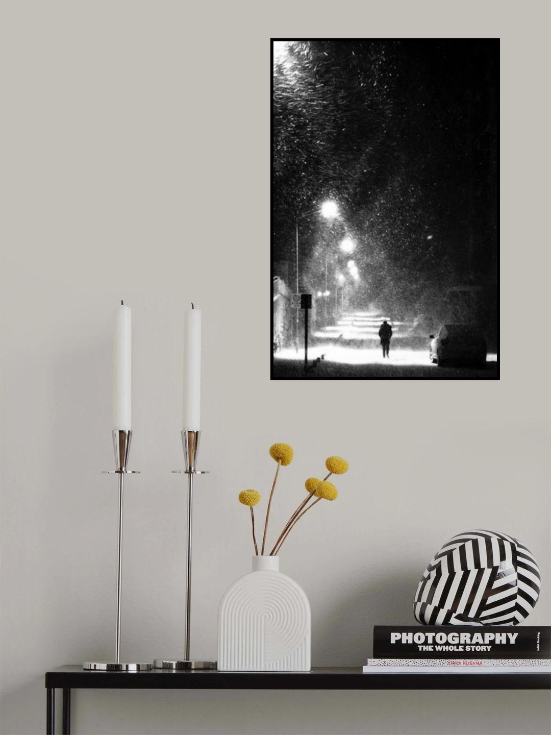 a winter night... Poster och Canvastavla