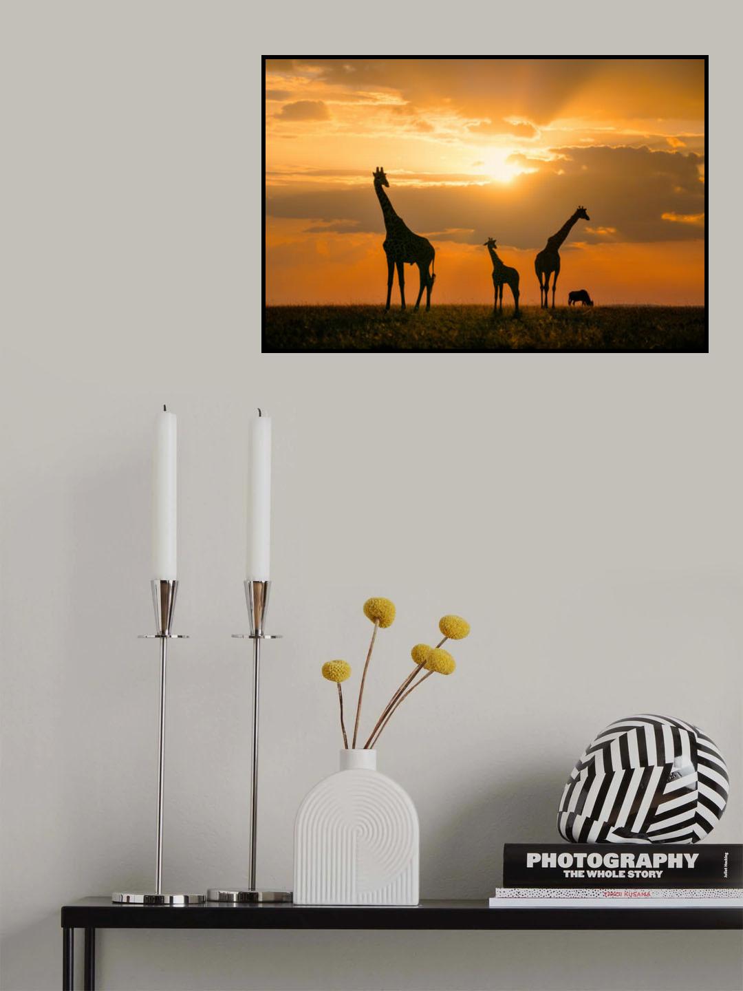 Golden Africa Poster och Canvastavla