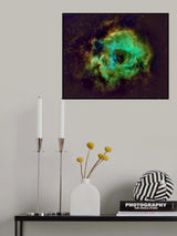 Rosette Nebula Hubble Plate Poster och Canvastavla