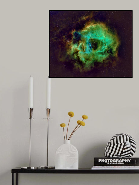 Rosette Nebula Hubble Plate Poster och Canvastavla