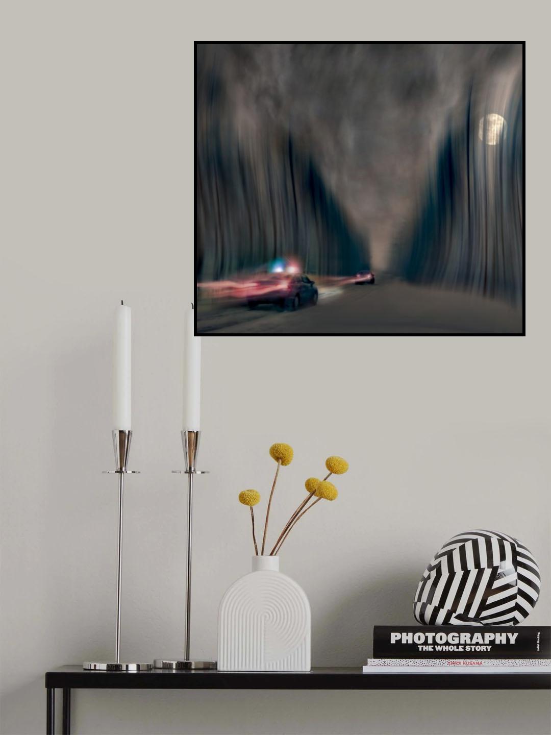 Night pursuit Poster och Canvastavla