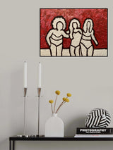 3 Friends Swimming Poster och Canvastavla