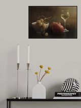 Still Life with Book Poster och Canvastavla