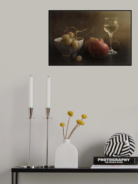 Still Life with Book Poster och Canvastavla
