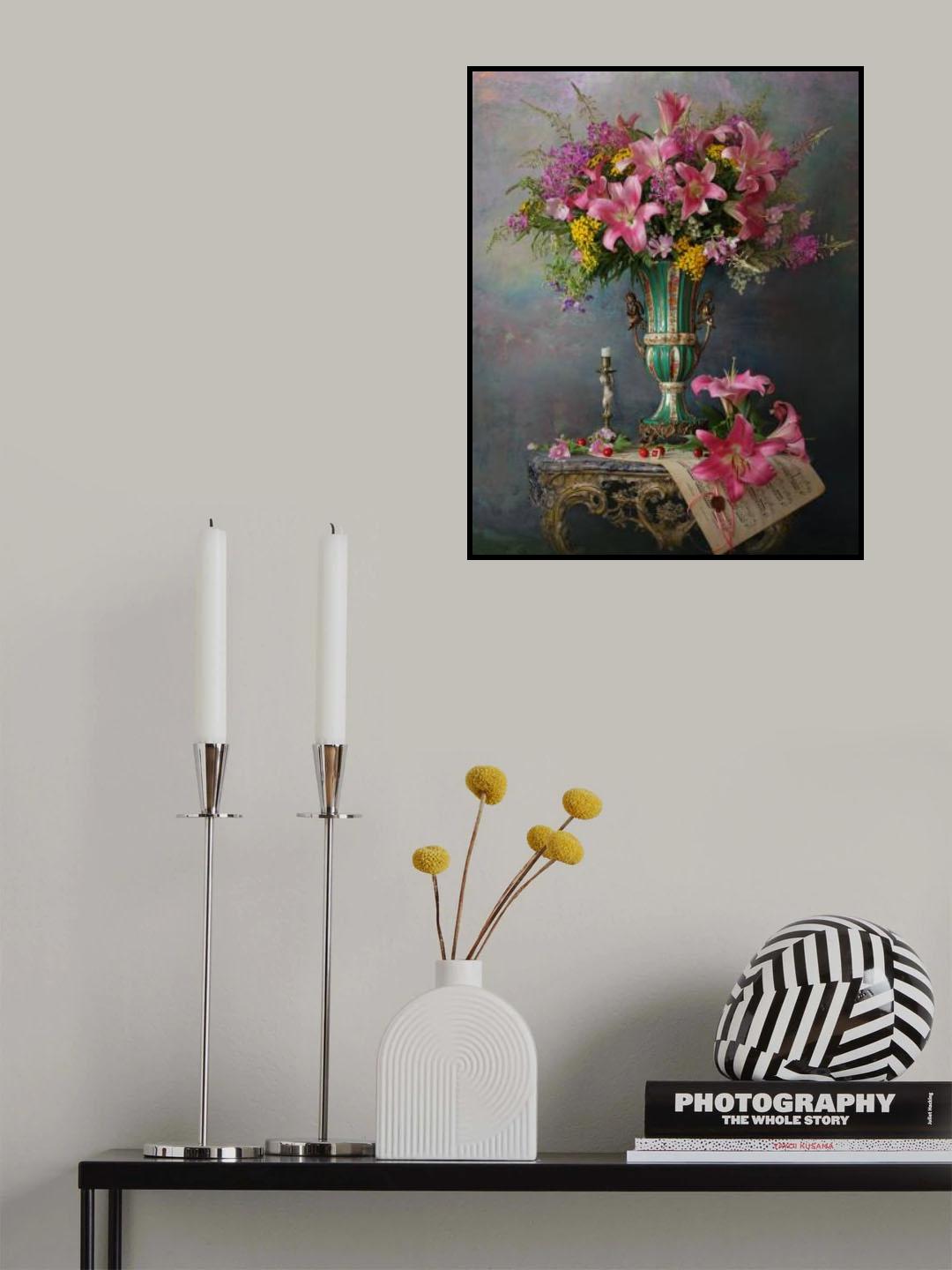 Still life with flowers Poster och Canvastavla