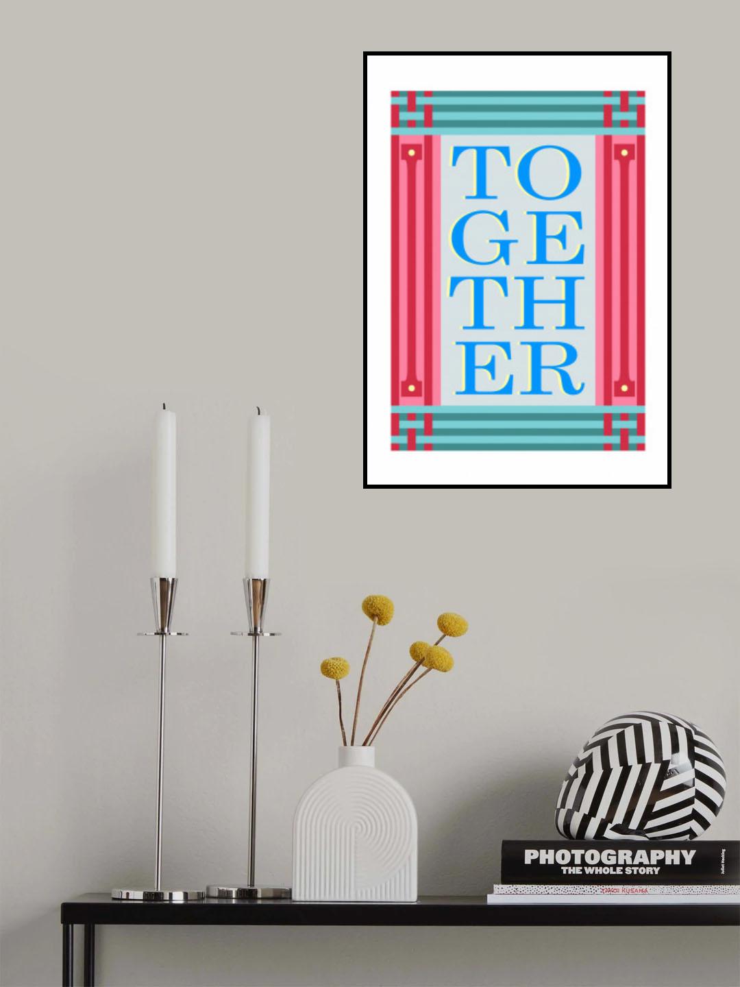 Together Blue Poster och Canvastavla