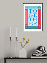 Together Blue Poster och Canvastavla
