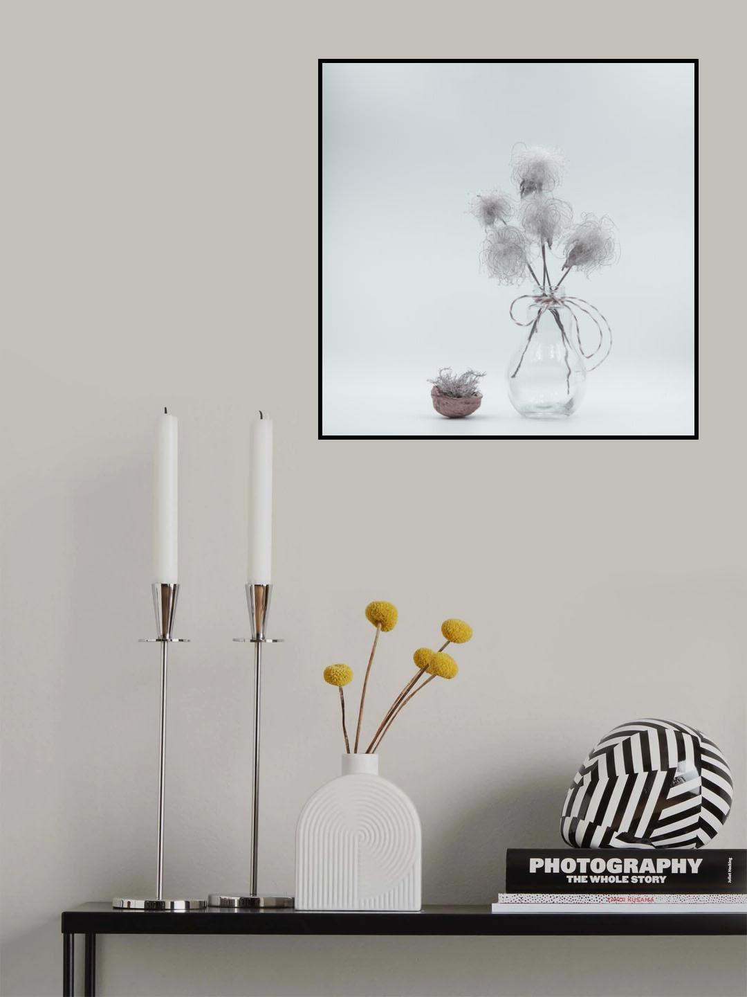 Fluffy White Poster och Canvastavla