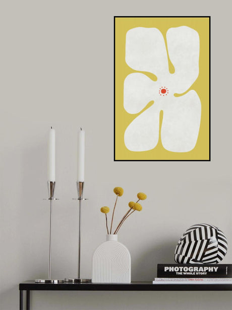 White Poppy Flower Poster och Canvastavla