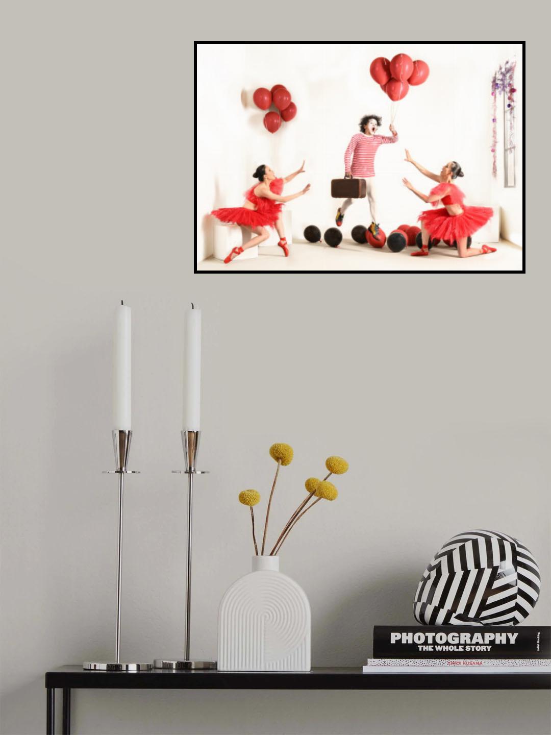 Flying clown Poster och Canvastavla