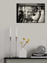 Lady with white coat Poster och Canvastavla