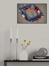 Fishing with boats in the river Poster och Canvastavla