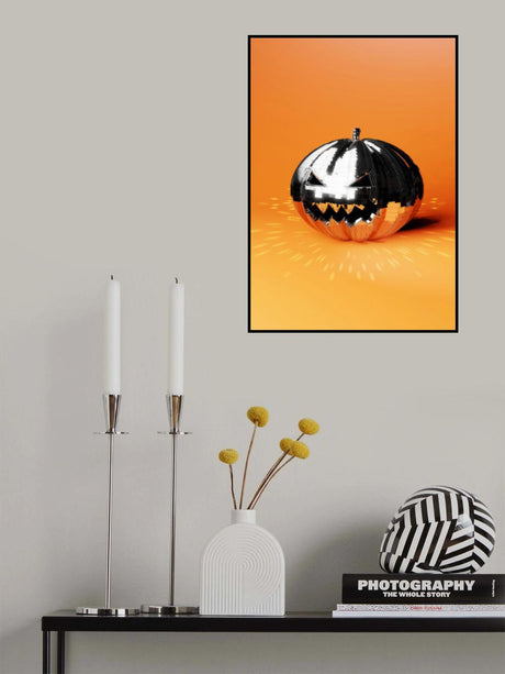 Disco Pumpkin Poster och Canvastavla