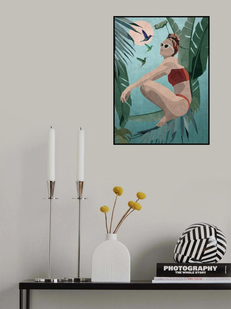 Tropical Blue Poster och Canvastavla