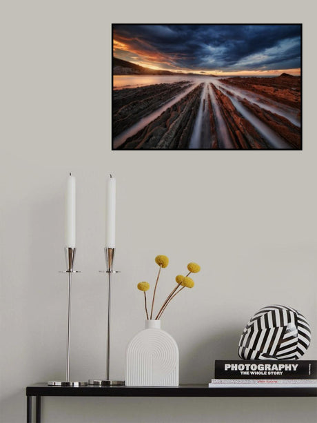 Zumaia Flysch 6 Poster och Canvastavla
