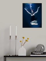 underwater artistic portrait shooting Poster och Canvastavla