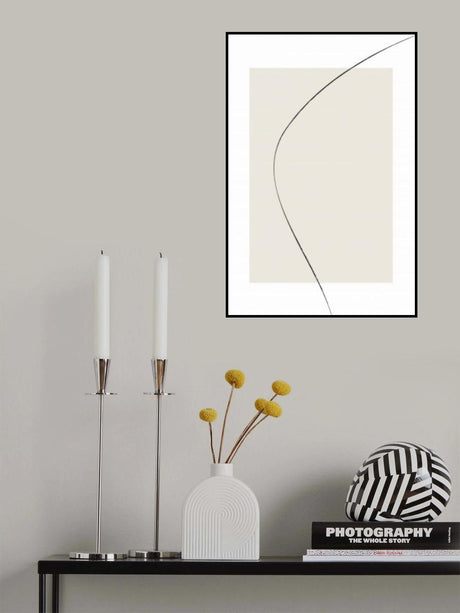 Beige Abstracta Poster och Canvastavla